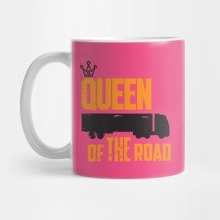 Queen of the road (black) Mug